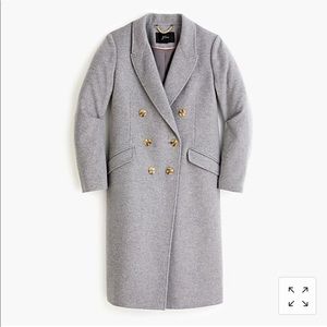 J. Crew Double-breasted topcoat in wool cashmere